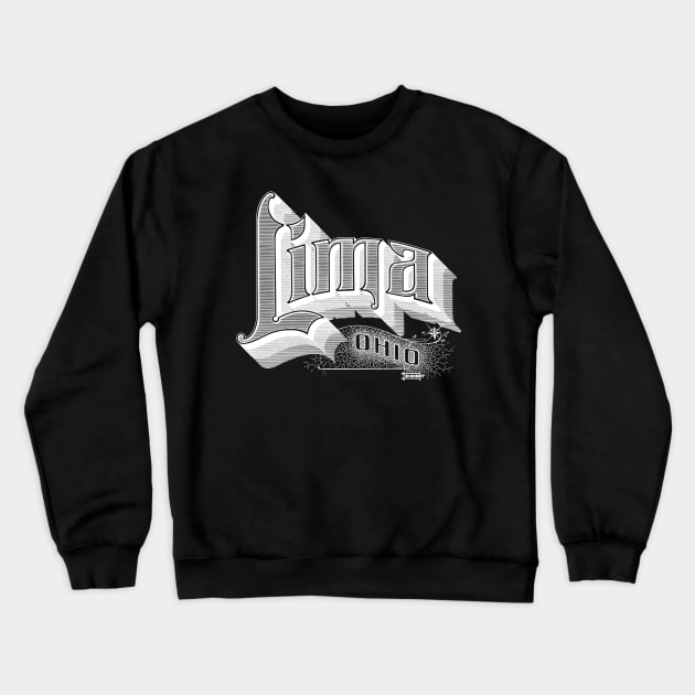 Vintage Lima, OH Crewneck Sweatshirt by DonDota